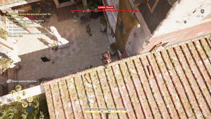 Opis: Mężczyzna da ci zadanie polegające na przyniesieniu części jego zbroi - Pephka - Assassins Creed Odyssey - poradnik do gry