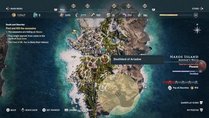 Porozmawiaj z Myrrine, a dowiesz się o zabójcach, którzy grasują na południu wyspy - Raj utracony - Solucja gry Assassins Creed Odyssey - Assassins Creed Odyssey - poradnik do gry