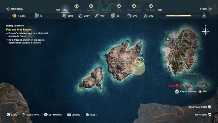 Twoim zadaniem jest odnaleźć statek Euneasa - Raj utracony - Solucja gry Assassins Creed Odyssey - Assassins Creed Odyssey - poradnik do gry