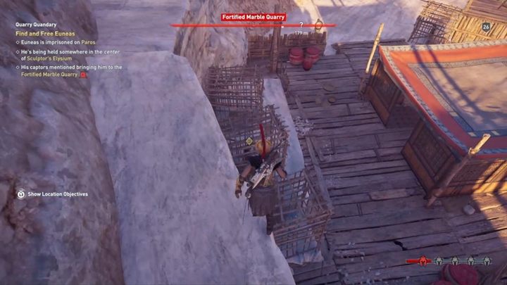 Poszukiwanego mężczyznę znajdziesz w kamieniołomach, niedaleko od twojej lokacji - Raj utracony - Solucja gry Assassins Creed Odyssey - Assassins Creed Odyssey - poradnik do gry
