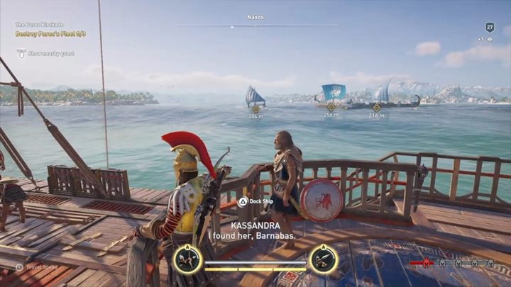 To zadanie wymaga od ciebie zniszczenie trzech statków floty Paros - Raj utracony - Solucja gry Assassins Creed Odyssey - Assassins Creed Odyssey - poradnik do gry