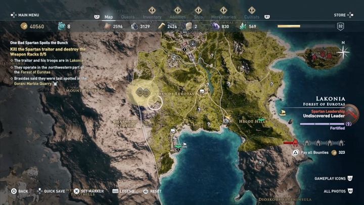 Musisz wytropić Spartańskiego zdrajcę i zniszczyć 5 stanowisk z bronią - Tam dom twój, gdzie matka twoja - Solucja gry Assassins Creed Odyssey - Assassins Creed Odyssey - poradnik do gry