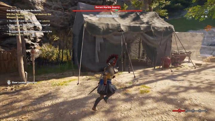 Czeka cię sporo walk - w tle staraj się niszczyć kolejne bronie, które znajdziesz m - Tam dom twój, gdzie matka twoja - Solucja gry Assassins Creed Odyssey - Assassins Creed Odyssey - poradnik do gry