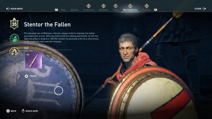 Po walce, możesz odejść - Stentor wtedy zostanie najemnikiem i będzie cię ścigał, lub możesz uśmiercić mężczyznę - Pomaluj to na czerwono - Solucja gry Assassins Creed Odyssey - Assassins Creed Odyssey - poradnik do gry