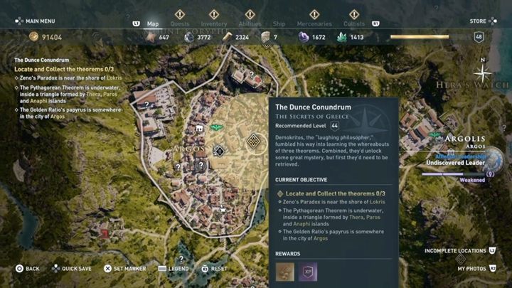 Opis: Porozmawiaj z Demokrytem - Zadania poboczne w regionie Achaja - Assassins Creed Odyssey - poradnik do gry