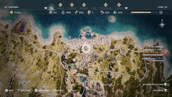 2 - Enigmatyczne ostrakony w regionie Achaja - Assassins Creed Odyssey - poradnik do gry