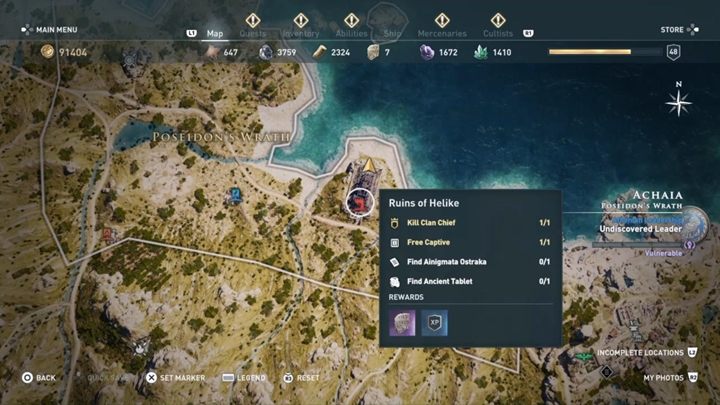 5 - Enigmatyczne ostrakony w regionie Achaja - Assassins Creed Odyssey - poradnik do gry