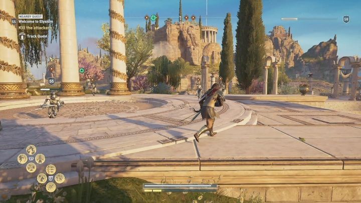 Po przeniesieniu się na Pola Elizejskie pojawisz się na dworze Persefony - Witamy w Elizjum - Solucja Los Atlantydy w AC Odyssey - Assassins Creed Odyssey - poradnik do gry