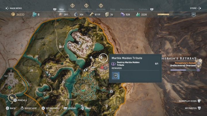 6 - Azyl Ferai - Pomnik Marmurowej Dziewicy w DLC Lost Atlantydy - Assassins Creed Odyssey - poradnik do gry