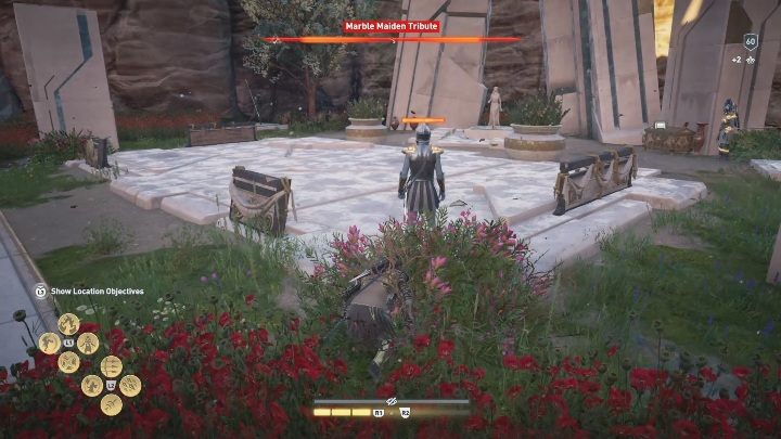 Jeden z Pomniki Marmurowej Dziewicy znajduje się zaraz obok Zamaskowanego Ołtarza Hermesa - Wiara Minosa - Pomnik Marmurowej Dziewicy w DLC Lost Atlantydy - Assassins Creed Odyssey - poradnik do gry