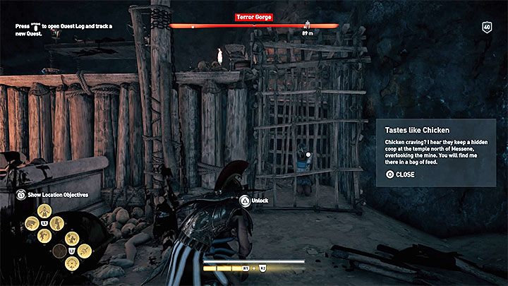 Lokalizacja enigmatycznego Ostrakonu: Odwiedź lokację Wąwóz Grozy (Terror Gorge) znajdującą się w północno-wschodniej części regionu - Enigmatyczne ostrakony na Wyspie Mesenia - Assassins Creed Odyssey - poradnik do gry