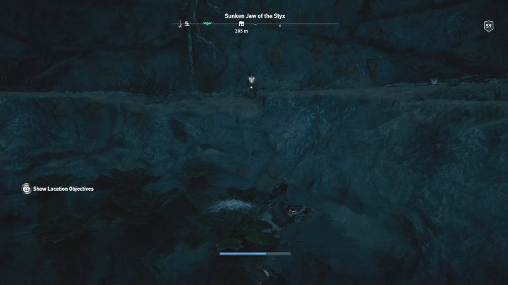 Gdy dotrzesz do końca podwodnej jaskini wypłyń na powierzchnię - Zatopiona Gardziel Styksu - Ślady Hermesa w DLC Lost Atlantydy - Assassins Creed Odyssey - poradnik do gry