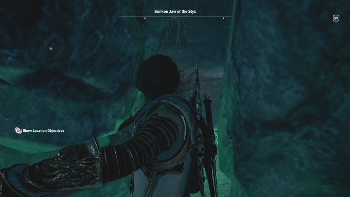 W pierwszym możliwym miejscu skręć w lewą stronę - Zatopiona Gardziel Styksu - Ślady Hermesa w DLC Lost Atlantydy - Assassins Creed Odyssey - poradnik do gry