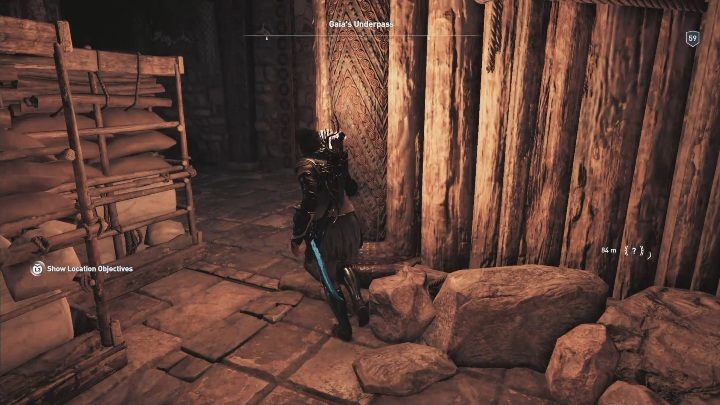 Przesuń przednie palety tak, aby zrobić miejsce po prawej stronie - Przystań zmarłych herosów - Ślady Hermesa w DLC Lost Atlantydy - Assassins Creed Odyssey - poradnik do gry