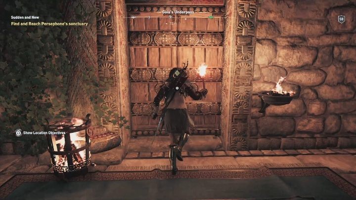 W Tunelu Gai znajdziesz zdobione drzwi - Spotkaj się ze swoimi stwórcami - Solucja Los Atlantydy w AC Odyssey - Assassins Creed Odyssey - poradnik do gry