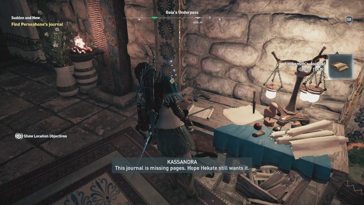 Tam na biurku znajdziesz pamiętnik - Spotkaj się ze swoimi stwórcami - Solucja Los Atlantydy w AC Odyssey - Assassins Creed Odyssey - poradnik do gry