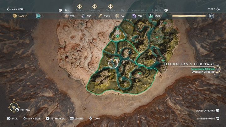 2 - Enigmatyczne ostrakony na Polach Elizejskich w Los Atlantydy DLC - Assassins Creed Odyssey - poradnik do gry