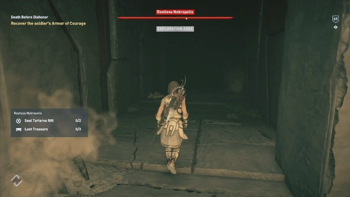 Twoim zadaniem będzie dotarcie do Restless Nekropolis - Zabłąkane i odnalezione - Solucja Los Atlantydy w AC Odyssey - Assassins Creed Odyssey - poradnik do gry