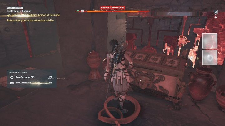 Twoim zadaniem jest zebranie rzeczy ze złotej skrzyni - Zabłąkane i odnalezione - Solucja Los Atlantydy w AC Odyssey - Assassins Creed Odyssey - poradnik do gry