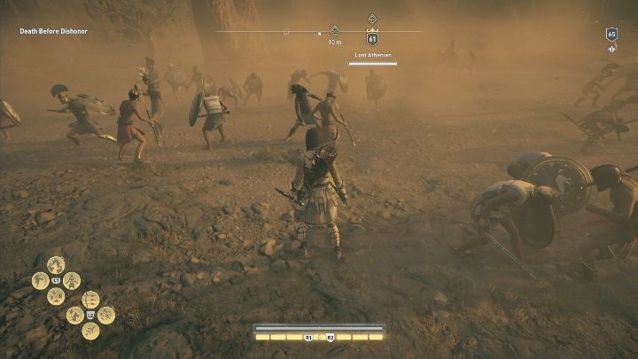 Po powrocie na powierzchnię będziesz musiał wziąć udział w bitwie i zabić jednego z mężczyzn - Zabłąkane i odnalezione - Solucja Los Atlantydy w AC Odyssey - Assassins Creed Odyssey - poradnik do gry