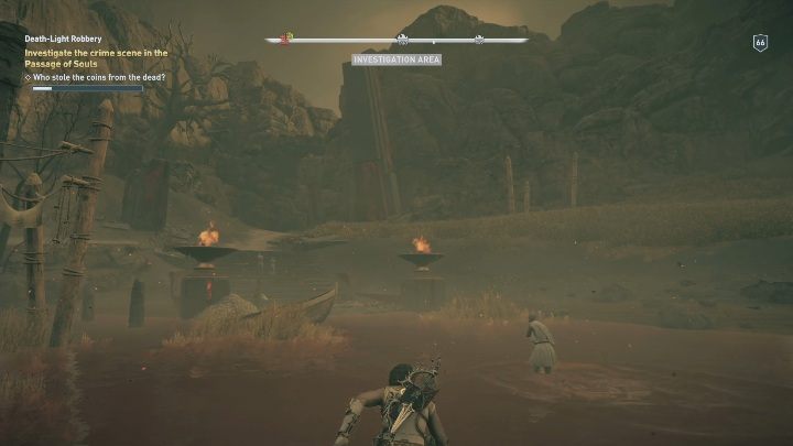 Po rozmowie z Charonem udasz się na miejsce zbrodni, aby odkryć co się stało musisz zbadać kilka obiektów oraz porozmawiać ze świadkami - Zabłąkane i odnalezione - Solucja Los Atlantydy w AC Odyssey - Assassins Creed Odyssey - poradnik do gry