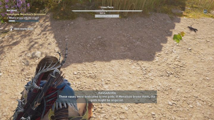Po rozmowie z farmerem udaj się z nim na poszukiwanie wskazówek - Obraz wiary - Solucja Assassins Creed Odyssey - Assassins Creed Odyssey - poradnik do gry