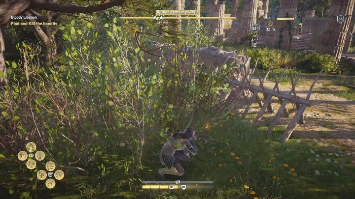 Twoim zadaniem będzie pozbycie się bandytów ze zrujnowanej Świątyni Zeusa - Braterska Pokusa - Solucja Assassins Creed Odyssey - Assassins Creed Odyssey - poradnik do gry