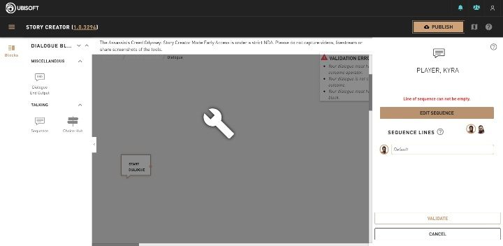 Po zakończeniu tworzenia postaci przejdźmy do dialogów - Jak stworzyć dialogi w Assassins Creed Odyssey Story Creator Mode? - Assassins Creed Odyssey - poradnik do gry