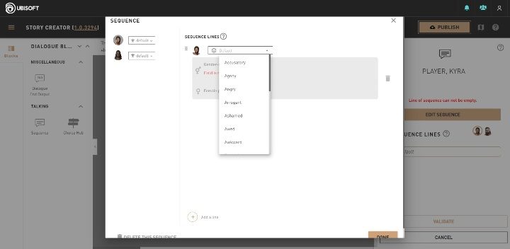 Jedną z ciekawszych rzeczy jakie możesz ustawić jest nastrój twojego bohatera oraz jego towarzyszy - Jak stworzyć dialogi w Assassins Creed Odyssey Story Creator Mode? - Assassins Creed Odyssey - poradnik do gry