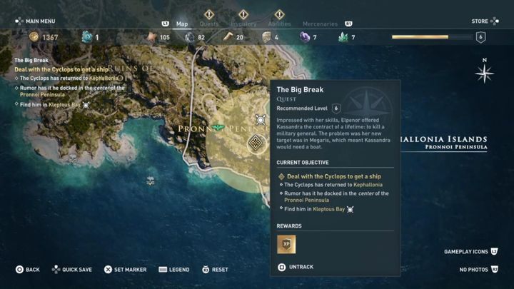 To dość trudne zadanie, które kończy również lokację startową w grze - Dług do spłacenia - Solucja gry Assassins Creed Odyssey - Assassins Creed Odyssey - poradnik do gry