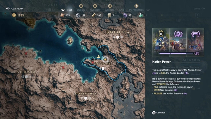 Po walce, dotrzesz w końcu do lądu, gdzie czeka na ciebie cutscenka i rozmowa ze Stentorem - Polowanie na wilka - Solucja gry Assassins Creed Odyssey - Assassins Creed Odyssey - poradnik do gry