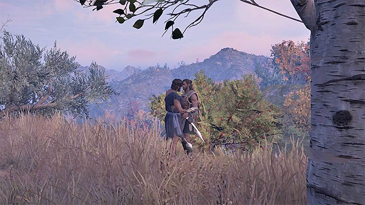 Raz jeszcze wybierz opcję oznaczoną ikoną serca - Lykaon - Romanse w Assassins Creed Odyssey - Assassins Creed Odyssey - poradnik do gry