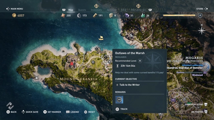 Start misji: Pagai, rozmowa z żołnierzem w namiocie - Megaris - Misje poboczne w Assassins Creed Odyssey - Assassins Creed Odyssey - poradnik do gry