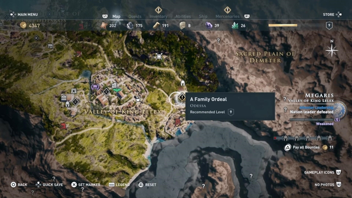 Start misji: Na wschód od Doliny Króla Leleksa - Megaris - Misje poboczne w Assassins Creed Odyssey - Assassins Creed Odyssey - poradnik do gry