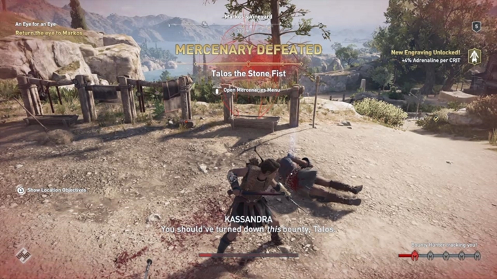 Jeśli unikniesz walki z Talosem, to podczas walki z Cyklopami dołączy on do pojedynku, co znacząco utrudni przebieg potyczki - Ważne wybory w rozdziale 1 gry Assassins Creed Odyssey - Assassins Creed Odyssey - poradnik do gry