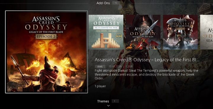 W sklepie PlayStation Store znajdź Assassins Creed Odyssey: Legacy of the First Blade Episode 2 - Jak uruchomić DLC do Assassins Creed Odyssey? - Assassins Creed Odyssey - poradnik do gry