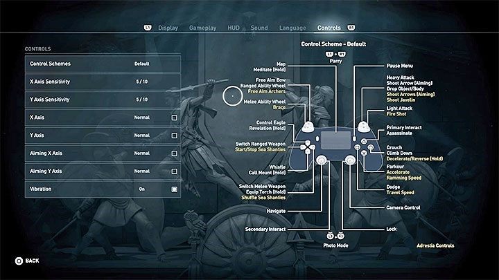 Gra Assassins Creed Odyssey nie oferuje bardzo zaawansowanych opcji zmiany sterowania, ale mimo wszystko możesz skonfigurować pod siebie kilka parametrów - AC Odyssey: Sterowanie - Assassins Creed Odyssey - poradnik do gry