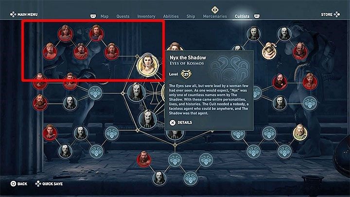 Kult reprezentowany jest przez ośmiu czcicieli wyższego rzędu (Sage) - AC Odyssey: Czciciele Kosmosa - lista, podstawy - Assassins Creed Odyssey - poradnik do gry
