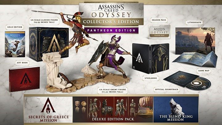 Assassins Creed Odyssey posiada aż 7 wersji, niektóre wydane unikatowo na europejski rynek PC lub na platformę Uplay - AC Odyssey: FAQ/Najczęściej zadawane pytania - Assassins Creed Odyssey - poradnik do gry