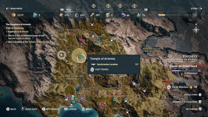 Start misji: Okolice Świątyni Artemidy - Fokida - Misje poboczne w Assassins Creed Odyssey - Assassins Creed Odyssey - poradnik do gry
