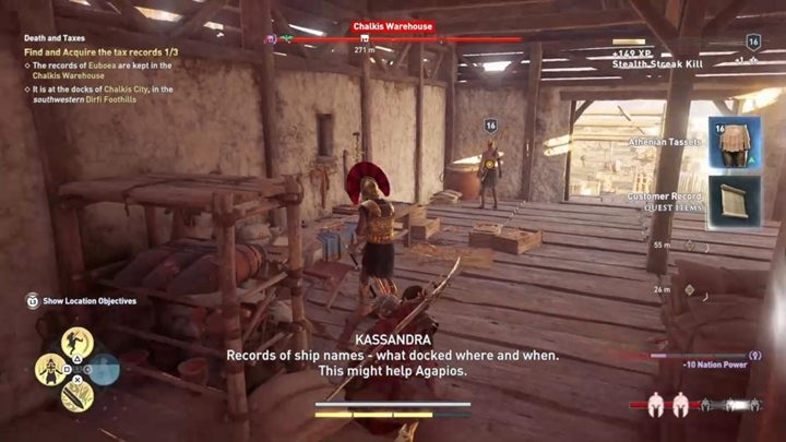 Opis: Tym razem musisz zdobyć zapiski podatkowe - Wyspa Abantis - Misje poboczne w Assassins Creed Odyssey - Assassins Creed Odyssey - poradnik do gry