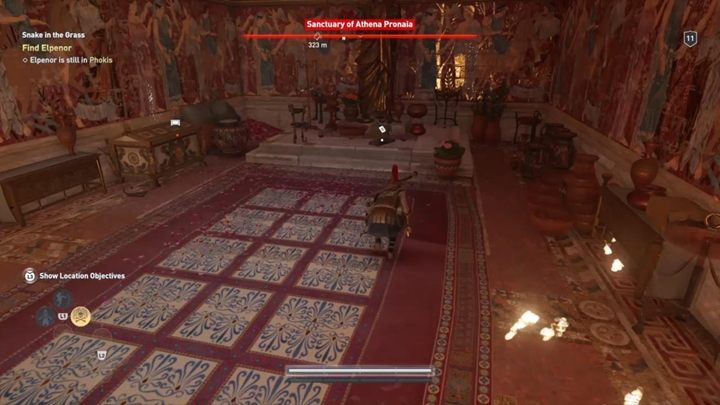 Lokacja enigmatycznego Ostrakonu: Sanktuarium Ateny Pronai, w środku świątyni - Enigmatyczne ostrakony w Fokida - Assassins Creed Odyssey - poradnik do gry