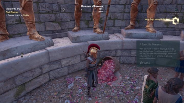 Rozwiązanie zagadki: Na powyższym obrazku znajdziesz lokację z rozwiązaniem - Enigmatyczne ostrakony w Fokida - Assassins Creed Odyssey - poradnik do gry