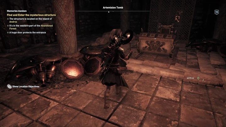 Trafisz do korytarza ze sporą ilością pułapek i węży - Grobowce w Eubea - Assassins Creed Odyssey - poradnik do gry