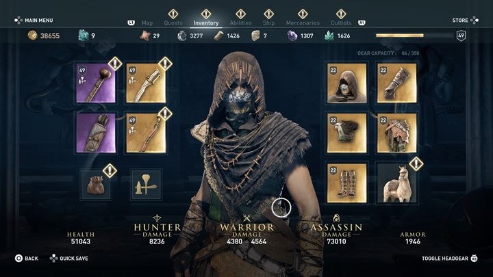 Aby zdobyć Zestaw węża, musisz zabić czcicieli występujących w gałęzi Oczy Kosmosa - Legendarne sety za zabijanie kultystów w Assassins Creed Odyssey - Assassins Creed Odyssey - poradnik do gry
