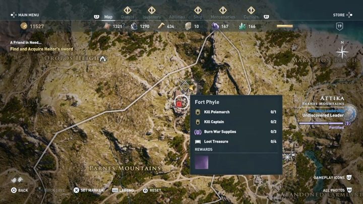 Opis: Twoim zadaniem jest odzyskać miecz Heitora - Attyka - Misje poboczne w Assassins Creed Odyssey - Assassins Creed Odyssey - poradnik do gry