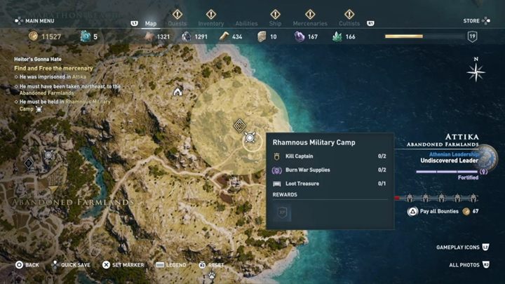 Start misji: Rozmowa z Heitorem po wykonaniu poprzedniej misji - Attyka - Misje poboczne w Assassins Creed Odyssey - Assassins Creed Odyssey - poradnik do gry