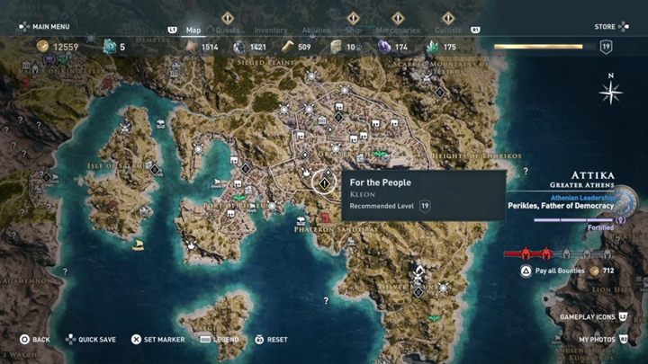 Start misji: Rozmowa z Kleonem, po wykonaniu misji głównej Witaj w Atenach - Attyka - Misje poboczne w Assassins Creed Odyssey - Assassins Creed Odyssey - poradnik do gry
