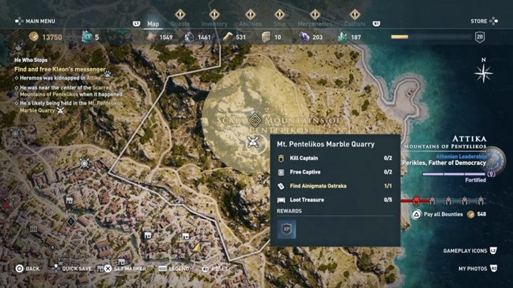 Start misji: Po wykonaniu poprzedniej misji, pomów z Kleonem - Attyka - Misje poboczne w Assassins Creed Odyssey - Assassins Creed Odyssey - poradnik do gry