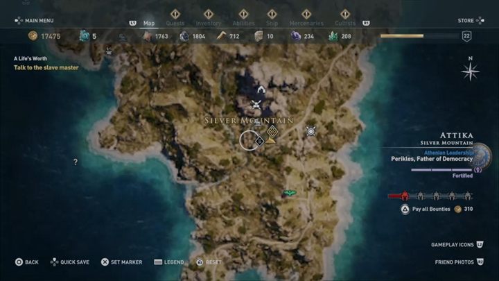 Start misji: Wykonaj wcześniejsze misje i z niewolnikiem na południu - Attyka - Misje poboczne w Assassins Creed Odyssey - Assassins Creed Odyssey - poradnik do gry